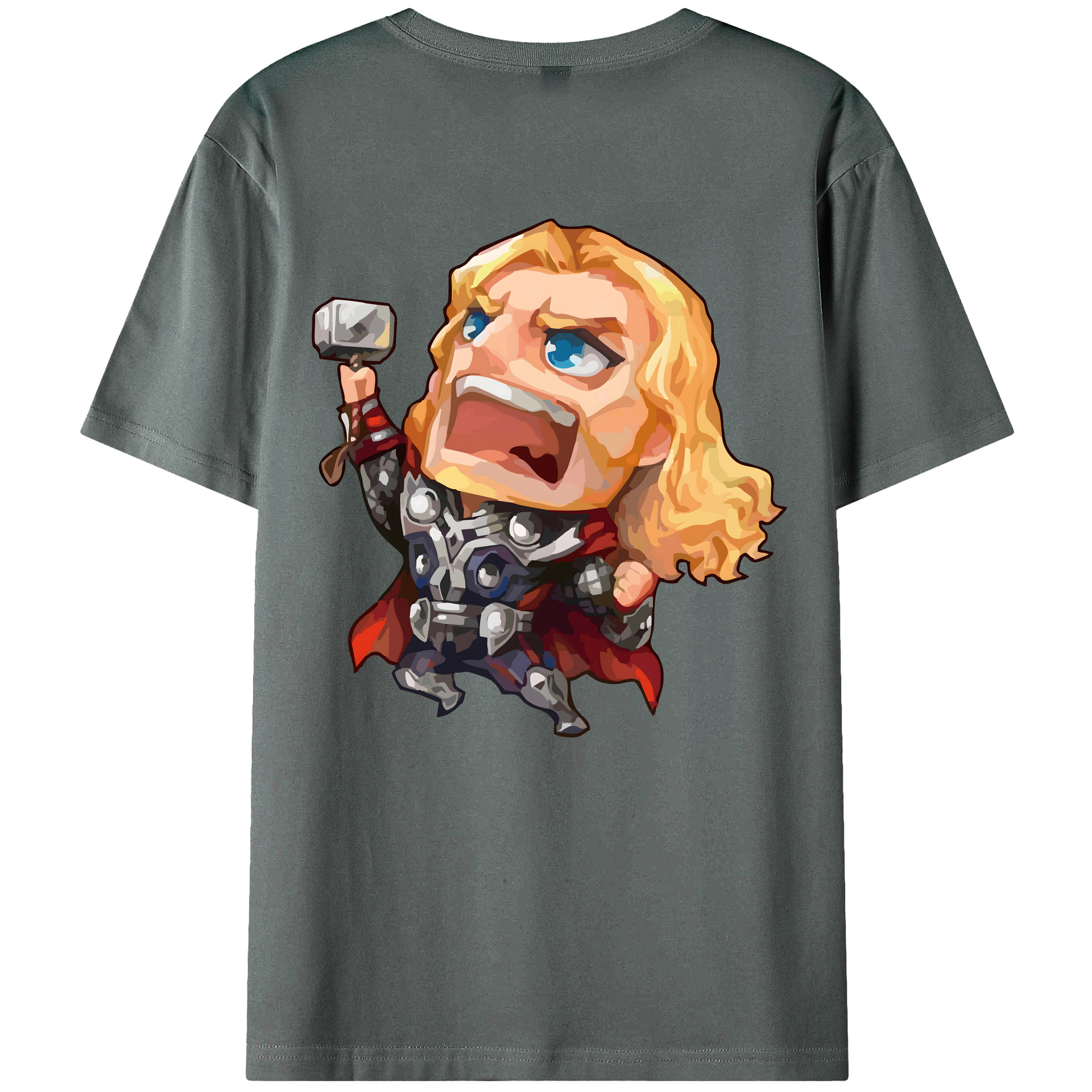 （画像用） アベンジャーズ The Avengers 綿100％ メンズ半袖Tシャツ（バックプリント） 通気性